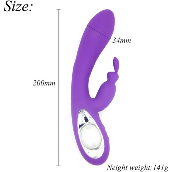 ARMONY - Vibrador rabbit pull ring violeta - Imagen 2