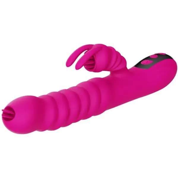 ARMONY - Vibrador rabbit con efecto calor fucsia