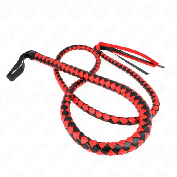 KINK - Látigo de Serpiente Largo Rojo 210 cm para Placer y Dominación - Imagen 2