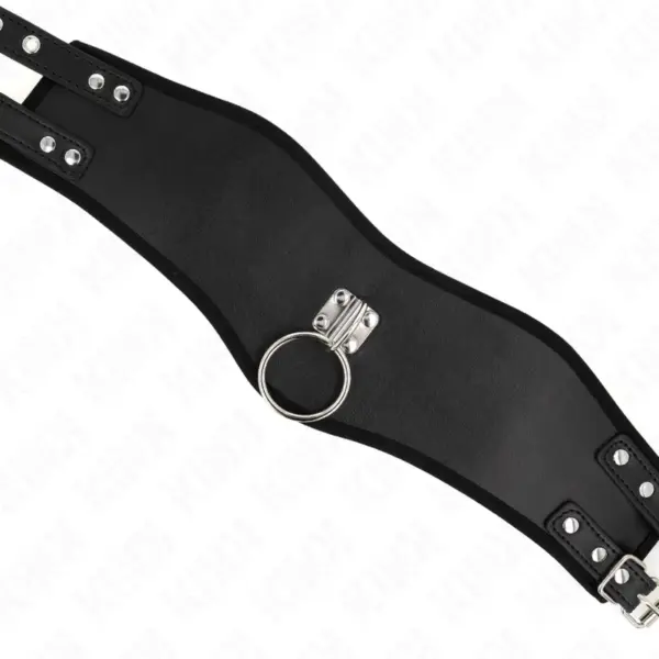 KINK - Collar con Correa Negro Ajustable para BDSM - Imagen 5