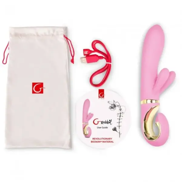 G-VIBE - G-RABBIT VIBRADOR CONEJITO RAMPANTE ROSA - Imagen 2