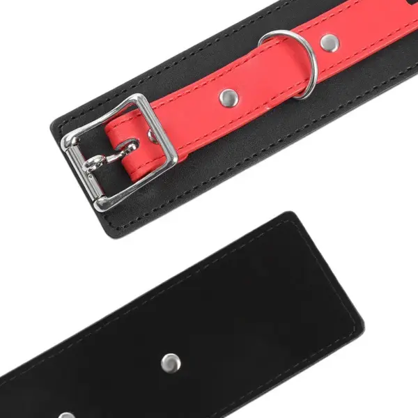 OHMAMA FETISH - Lock Buckle Wrist Restraints, Esposas de Restricción de Imitación Piel - Imagen 5