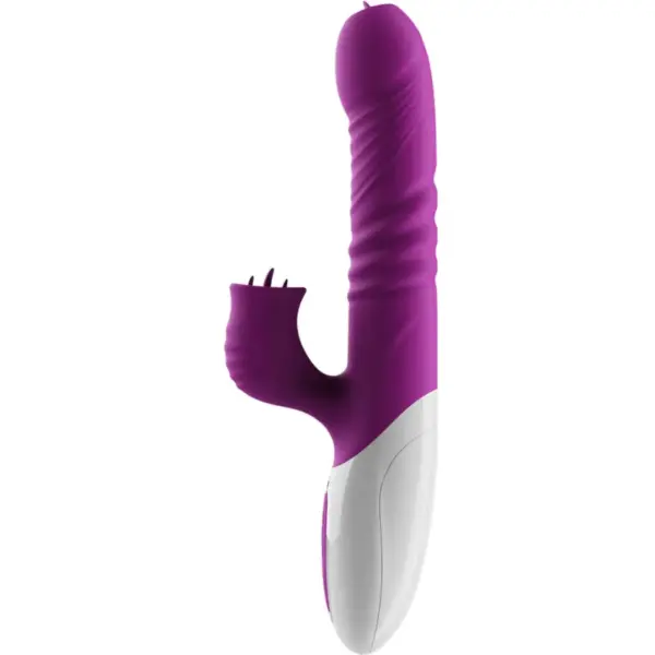 ARMONY - Vibrador & Thrusting Doble Lengua Efecto Calor Violeta - Imagen 2