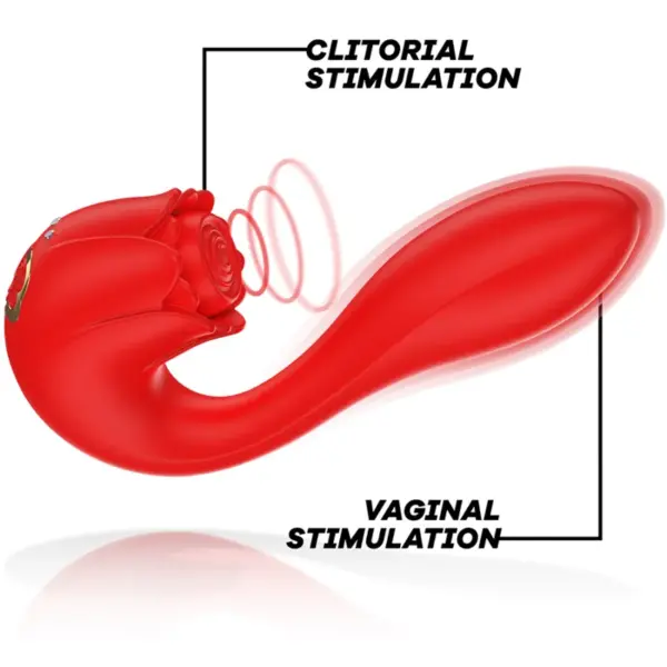 MIA - Estimulador Vibrador Rojo con Tapping y Vibración - Imagen 3