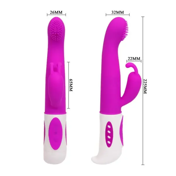 Pretty Love - Vibrador rabbit oscilante lila - Imagen 6