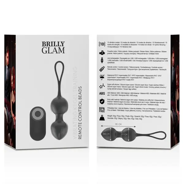 BRILLY GLAM - Vibrador con Bolas de Kegel y Control Remoto - Imagen 10