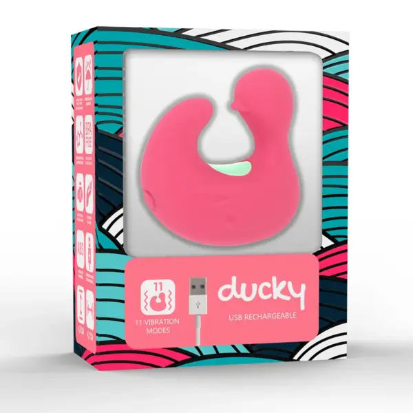 Happy Loky - Dedal pato estimulador de silicona recargable Ducky - Imagen 4