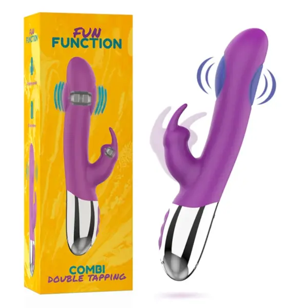 FUN FUNCTION - Combi Double Tapping - Vibrador Rabbit Potente - Imagen 2