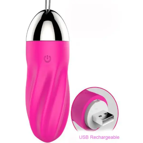 ARMONY - Huevo Vibrador Espiral Control Remoto Rosa para Placer Íntimo - Imagen 4