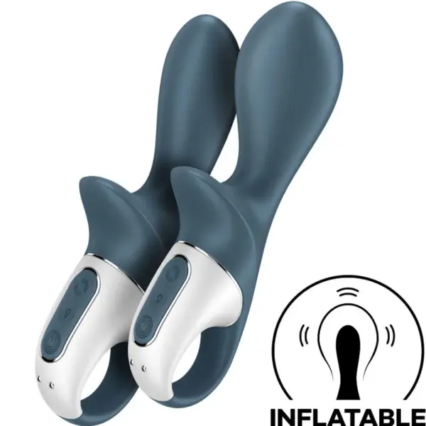 Satisfyer - Air Pump Booty 2 Gris Oscuro - Vibrador Anal Inflable