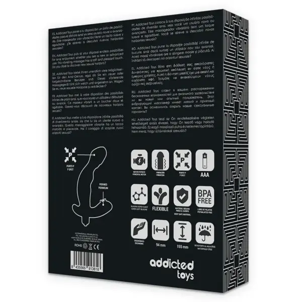 ADDICTED TOYS - Estimulador Anal P-Prostata Realistic Silicona P-Spot Vibe - Imagen 7