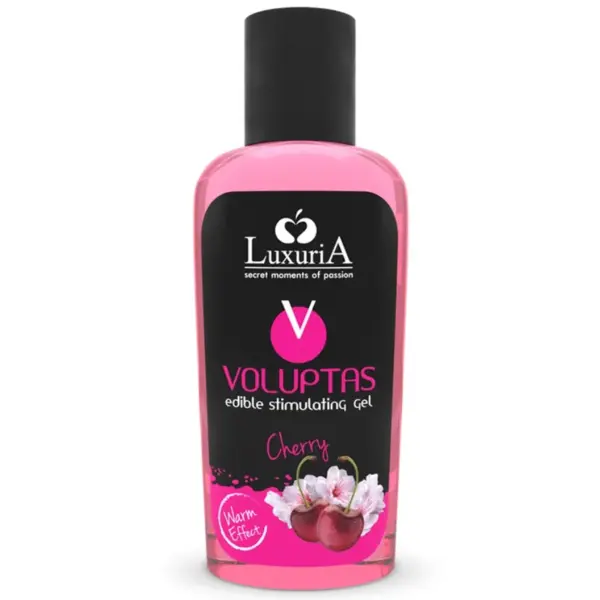 Intimateline Luxuria - Gel Masaje Comestible Efecto Calor Cereza 100 ML