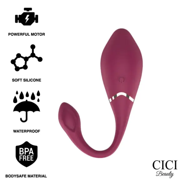 CICI BEAUTY - Vibrador Huevo de Silicona Premium con Control Remoto