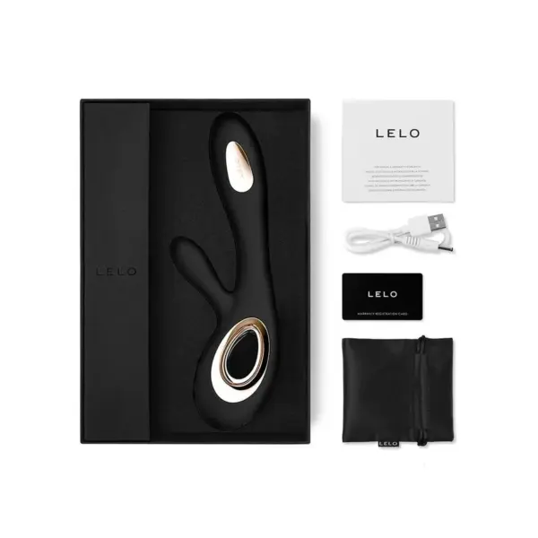 LELO - Soraya Wave Vibrador Rabbit Negro: Placer Inigualable - Imagen 4