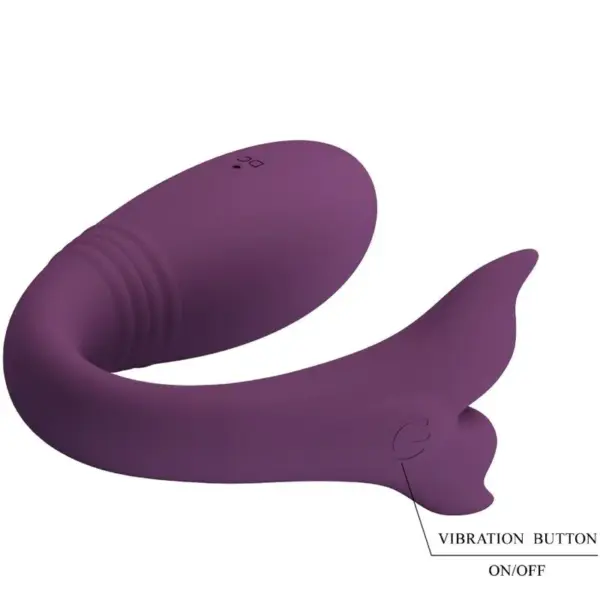 Pretty Love - Vibrador rabbit con licking morado - Imagen 8