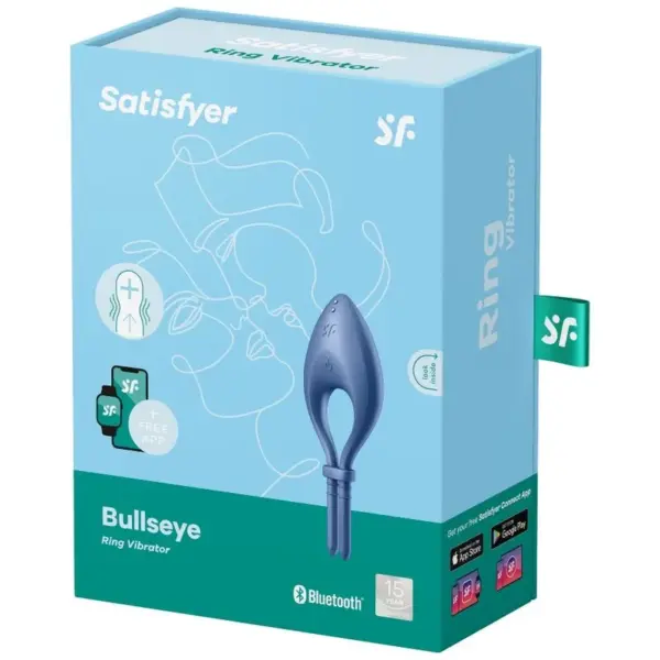 Satisfyer - Bullseye Anillo Vibrador App Azul - Imagen 3