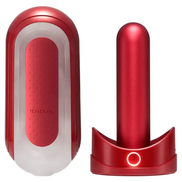 TENGA - FLIP 0 ZERO ROJO CON CALENTADOR - Imagen 2