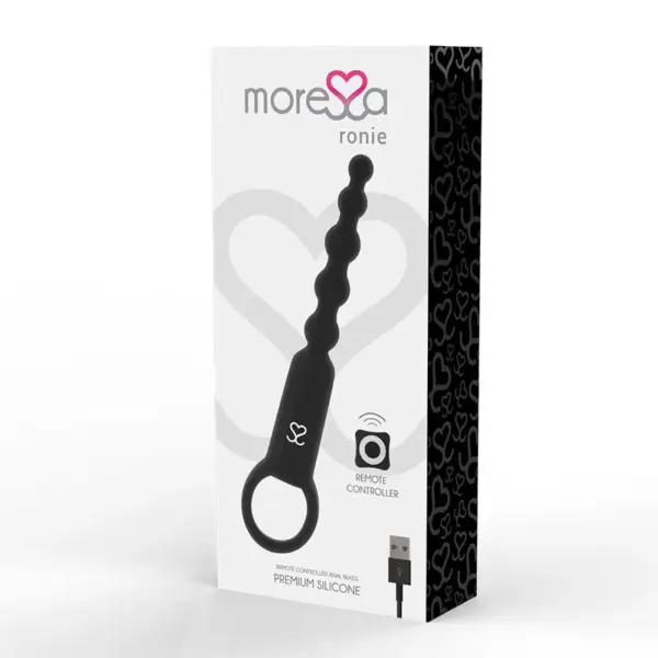 MORESSA - Ronie Potente Vibrador Control Remoto Negro para Placer Anal - Imagen 3