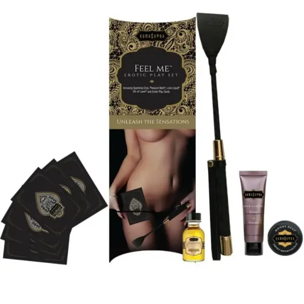 KAMASUTRA - Feel Me Kit Erótico con Fusta y Cartas - Imagen 2