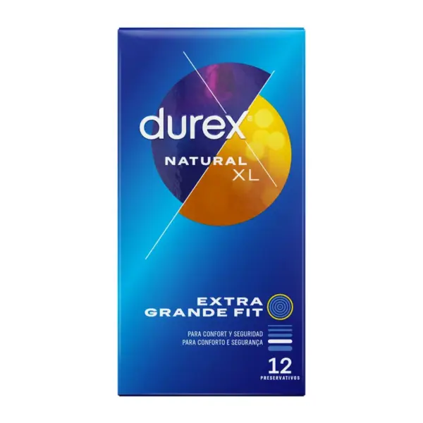 Durex Natural XL - Preservativos Extragrandes 12 Unidades - Imagen 2