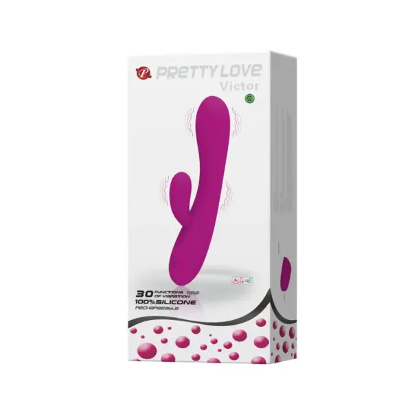 Pretty Love - Victor Vibrador con Estimulador Clítoris - Imagen 10