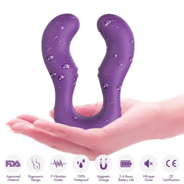 ARMONY - Seraph Vibrador Doble Control Remoto Violeta - Imagen 4