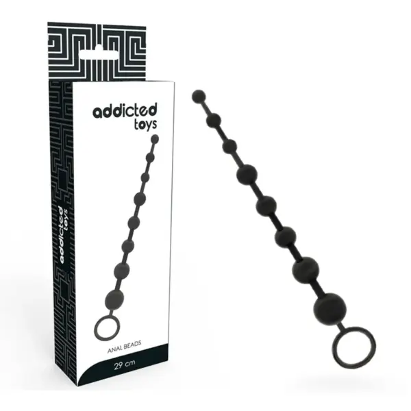 ADDICTED TOYS - Bolas Anales 29 cm Negro para Placer Infinito