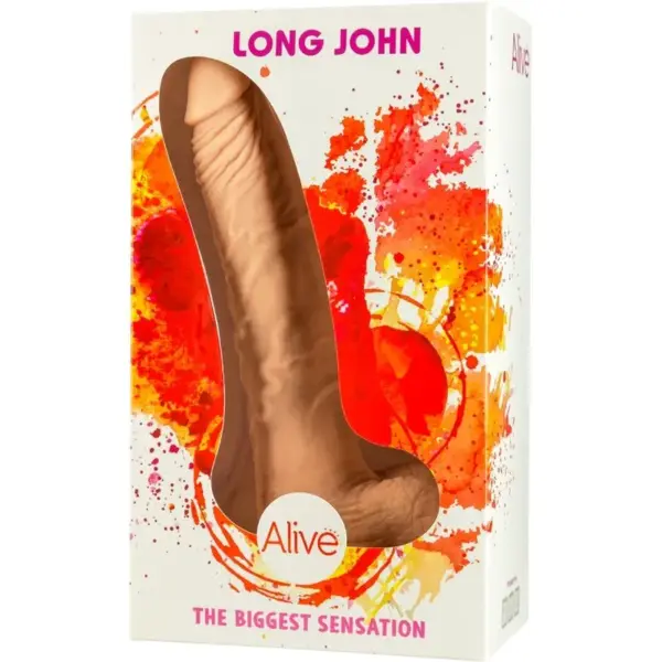 ALIVE - Long John Pene Realístico 21.8 cm para Placer Sin Límites - Imagen 2