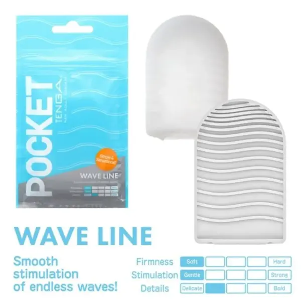 TENGA - Wave Line Masturbador Pocket