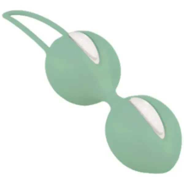 FUN FACTORY - Smartballs Duo Bolas Pélvicas Blanco / Verde Pistacho