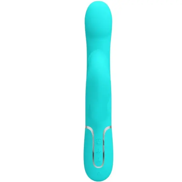 Pretty Love - Vibrador Rabbit Perlas Verde Agua - Imagen 2