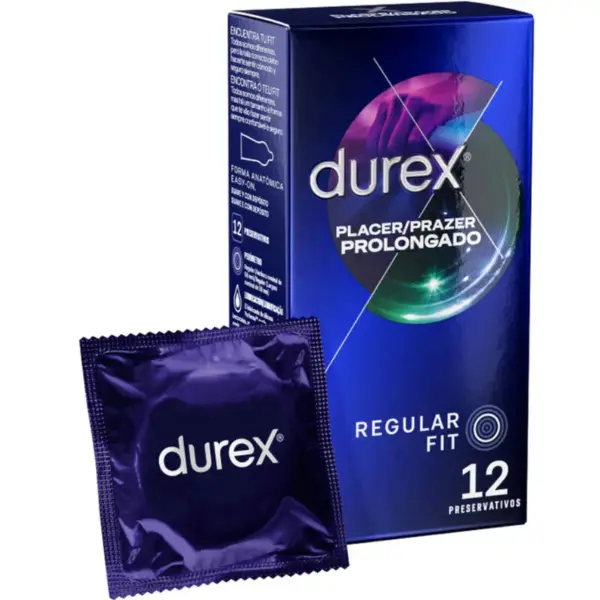 Durex - Placer Prolongado Retardante 12 Unidades