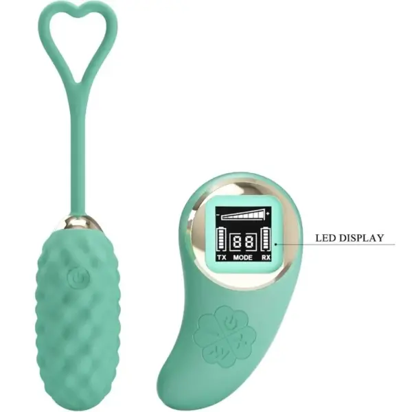 Pretty Love - Huevo vibrador control remoto verde con 10 patrones de vibración - Imagen 3