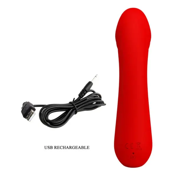 Pretty Love - Vibrador de punto G recargable rojo - Imagen 8