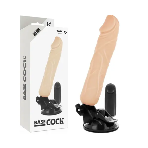 BASECOCK - Vibrador realista con control remoto 20 cm - Imagen 3