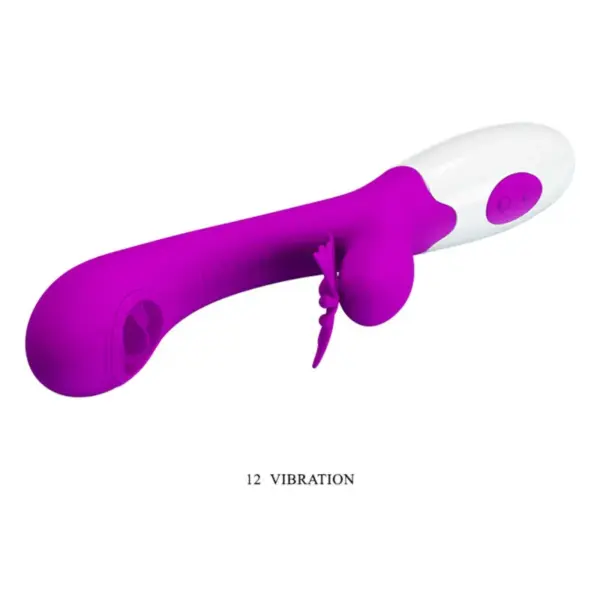 Pretty Love - Vibrador rabbit con licking morado - Imagen 3