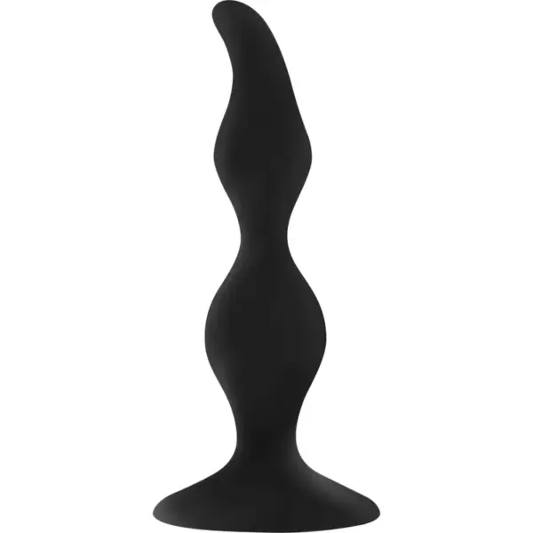 OHMAMA - Plug con Ventosa Curvado 12 cm para Placer Anal