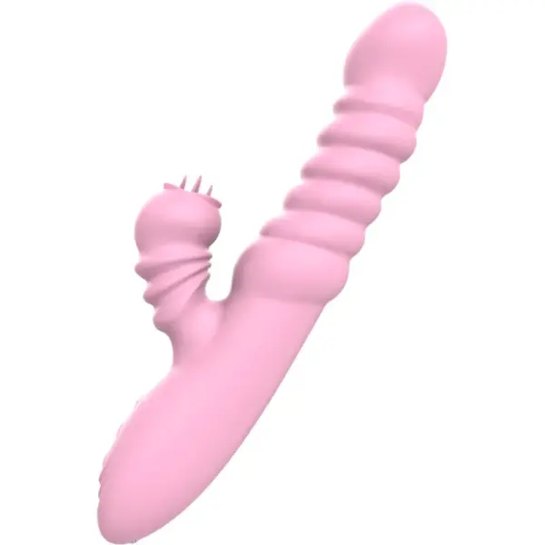 ARMONY - Vibrador multifunción con lengua estimuladora efecto calor rosa - Imagen 3