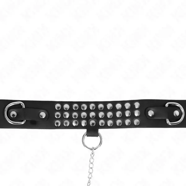 KINK - COLLAR CON CORREA 65 CM CON BRILLOS AJUSTABLE 37-42 CM X 5.3 CM - Imagen 5