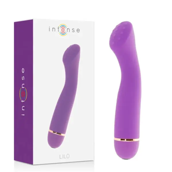 Intense - Vibrador de Silicona Lila con 20 Modos de Vibración