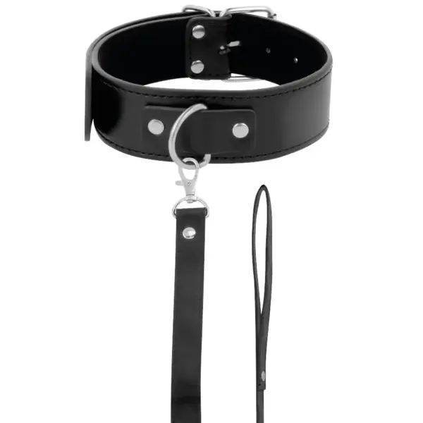 Darkness - Collar de postura con cadena Leather - Imagen 2