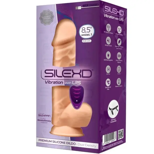 SILEXD - Modelo 1 Pene Realista Vibrador con Control Remoto de Silicona Premium - Imagen 3