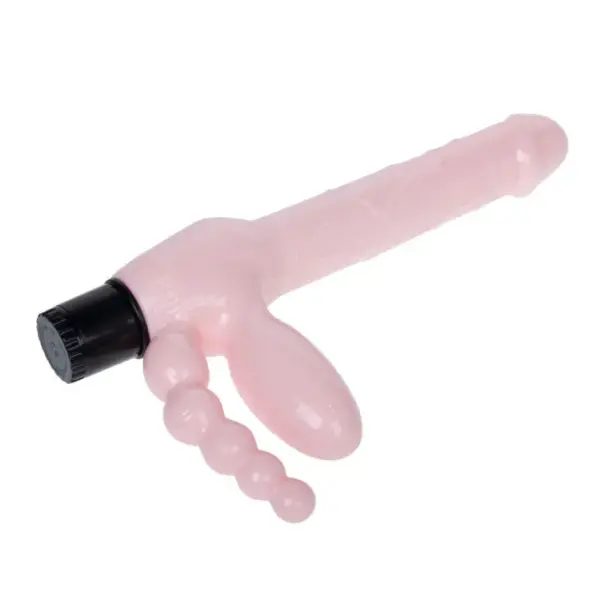 BAILE - Arnés sin cuerda TPR con vibración y estimulación anal 25.4 cm - Imagen 5