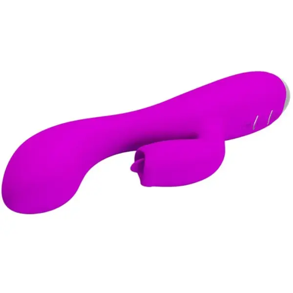 Pretty Love - Vibrador rabbit con licking morado - Imagen 3