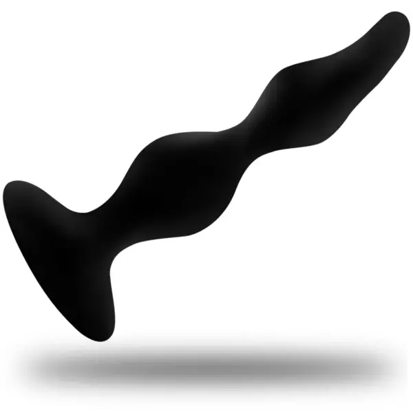 OHMAMA - Plug con Ventosa Curvado 12 cm para Placer Anal - Imagen 2