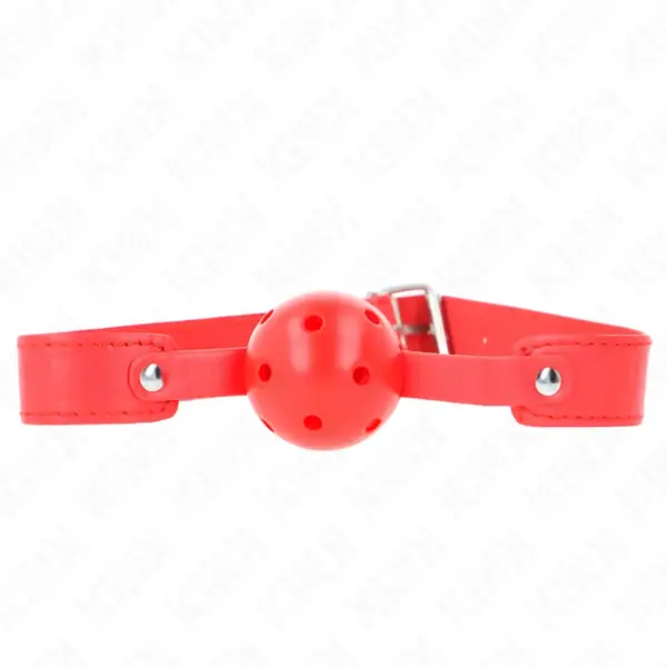 KINK - Mordaza de Bola 4.5 cm Transpirable Roja