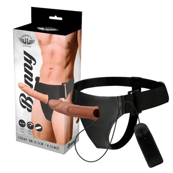 Harness Attraction - Arnés Hueco Benny con Vibrador 15 cm - 4.5 cm