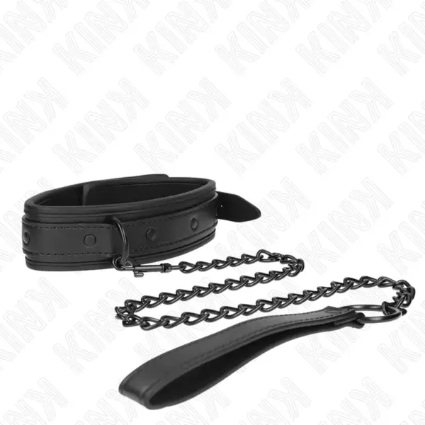 KINK - COLLAR CON CORREA 78 CM BONDAGE DE NEOPRENO MODELO 2 AJUSTABLE 37.5 X 49.5 CM - Imagen 4