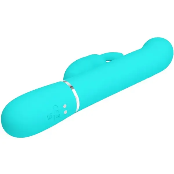 Pretty Love - Vibrador Rabbit con Perlas Verde Agua - Imagen 5