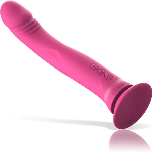 Intense - Michelangelo Dildo Vibrador Silicona Rosa - Imagen 6